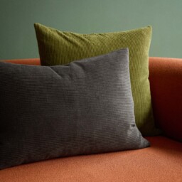 Miller Corduroy Velvet Cushion Cover Bark 40 x 60cm - thumbnail 3