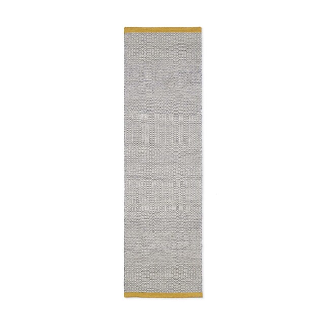 Mini Diamond Kilim Runner Charcoal & Pollen 70 x 250cm - image 1