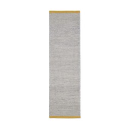Mini Diamond Kilim Runner Charcoal & Pollen 70 x 250cm