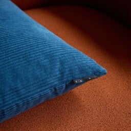 Miller Corduroy Velvet Cushion Cover Petrol 50 x 50cm - thumbnail 4