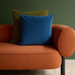 Miller Corduroy Velvet Cushion Cover Petrol 50 x 50cm - thumbnail 2