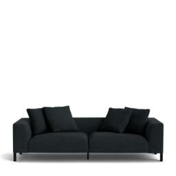 Sloan 4-Seater Sofa - Kairos Leather: Slate Grey