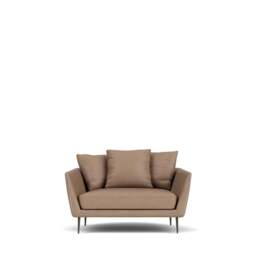 Menton 1.5-Seater Sofa - Tosca Leather: Taupe