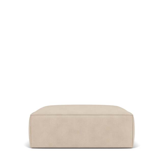 Livello Large Ottoman - Giada Textured Chenille: Almond