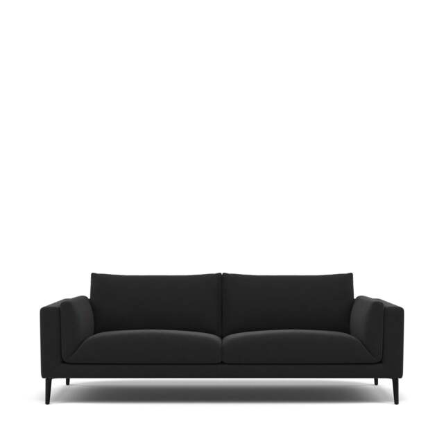 Dove 3-Seater Sofa - Giada Textured Chenille: Charcoal
