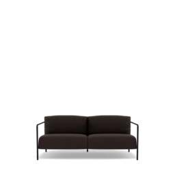 Fold Indoor 2-Seater Sofa - Prescott Leather: Chocolate