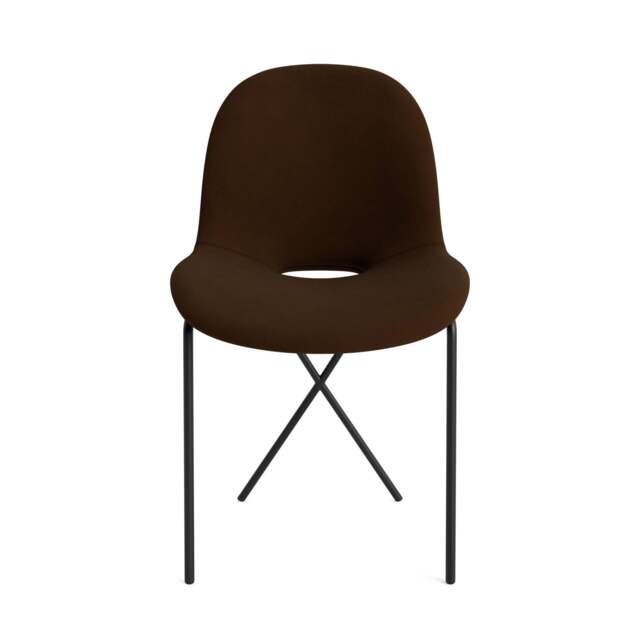Cross Leg Side Chair - Kairos Leather: Chocolate Forest