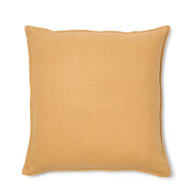 Wallis Linen Cushion Cover Ochre  59 x 59cm - image 1