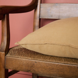 Wallis Linen Cushion Cover Ochre  59 x 59cm - thumbnail 3