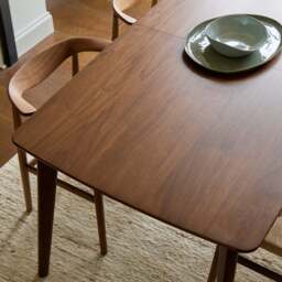Ninety Extending Dining Table Dark Walnut 160cm - thumbnail 4