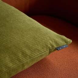 Miller Corduroy Velvet Cushion Cover Olive 59 x 59cm - thumbnail 4