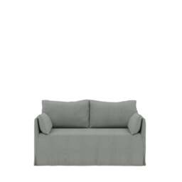 Nicholson Loose Cover Sofa 160cm - Stonewash Linen: Onyx