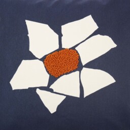Pieces Mosaic Flower Cushion Cover Blue 50 x 50cm - thumbnail 5