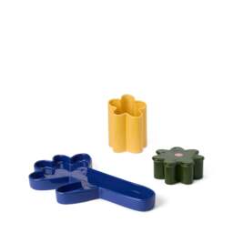 Oddments Desk Accessories Set Ink Blue, Green & Yellow