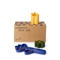 Oddments Desk Accessories Set Ink Blue, Green & Yellow - thumbnail 6