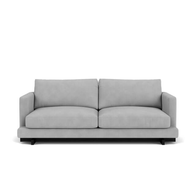 Harper 4-Seater Sofa - Giada Textured Chenille: Silver