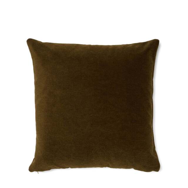 Otto Cushion Alpaca Velvet Olive 50 x 50cm - image 1