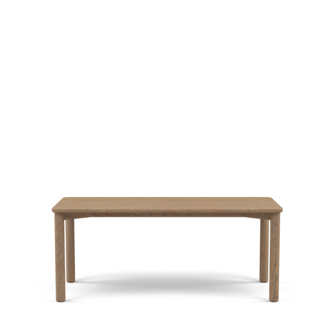 Gather Dining Table Rectangular Oak - Oak: Grey Oil / 180 x 90cm / Unfilled
