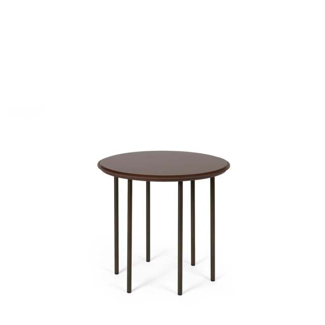 Six Leg Side Table Marron Brown 48cm - image 1
