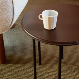 Six Leg Side Table Marron Brown 48cm - thumbnail 3