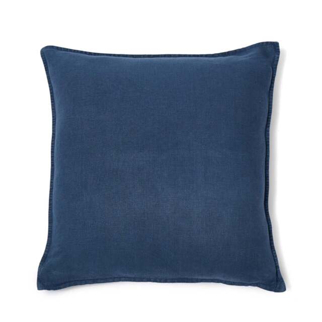 Wallis Linen Cushion Cover Blue 59 x 59cm - image 1