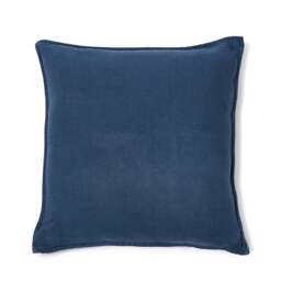 Wallis Linen Cushion Cover Blue 59 x 59cm - thumbnail 1
