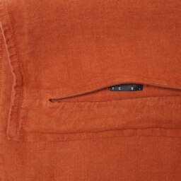 Wallis Linen Cushion Cover Brick 60 x 40cm - thumbnail 5