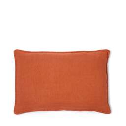 Wallis Linen Cushion Cover Brick 60 x 40cm - thumbnail 1