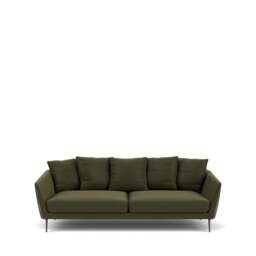 Menton 3-Seater Sofa - Prescott Leather: Birch