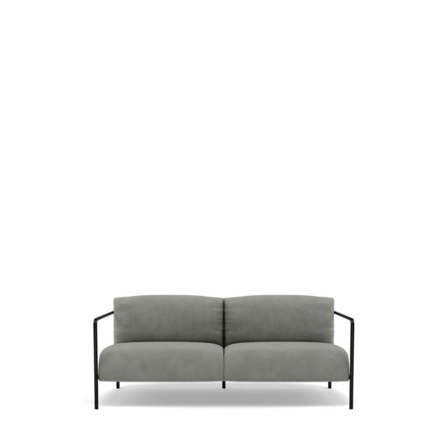 Fold Indoor 2-Seater Sofa - Giada Textured Chenille: Jade