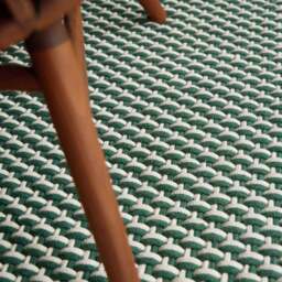 Macrame Rug Green & Cream (4 Sizes) - thumbnail 4