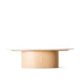 Orbit Coffee Table Oak & White Marble - thumbnail 5