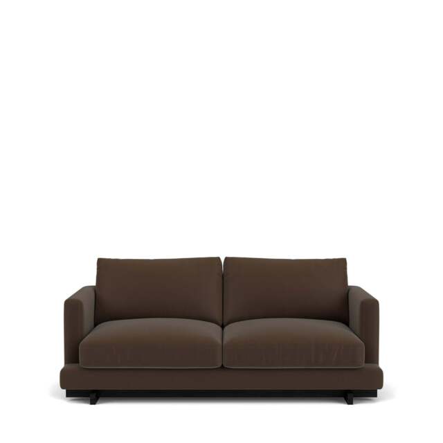 Harper 3-Seater Sofa - Lario Duro Velvet: Caffe