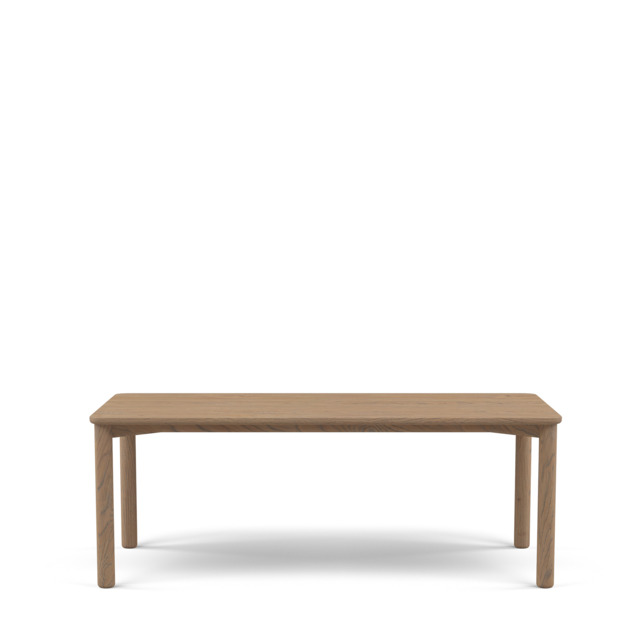 Gather Dining Table Rectangular Oak - Oak: Grey Oil / 200 x 100cm / Unfilled