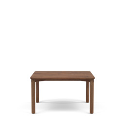 Gather Dining Table Square Walnut - Walnut - Lacquered / 130 x 130cm / Filled