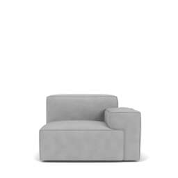 Livello Right Hand Arm Module - Giada Textured Chenille: Silver