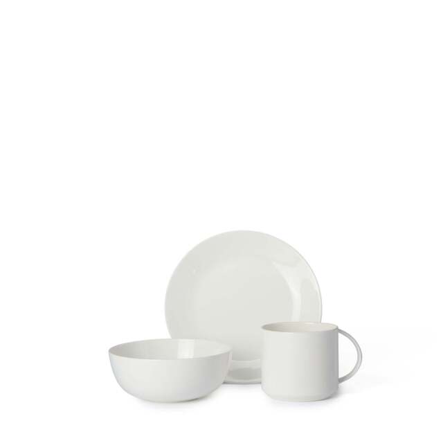 Arc Bone China Breakfast Set White (12 Piece/ 4 Place) - image 1