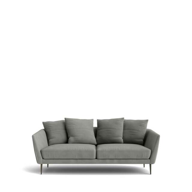 Menton 2-Seater Sofa - Giada Textured Chenille: Jade