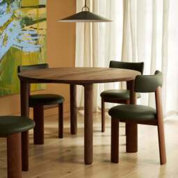 Gather Dining Table Round Walnut - thumbnail 2