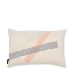 Furrow Cushion Cover Sage & Orange 40 x 60cm - thumbnail 1