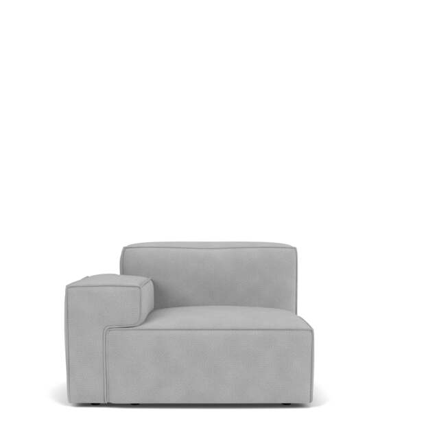 Livello Left Hand Arm Module - Giada Textured Chenille: Silver