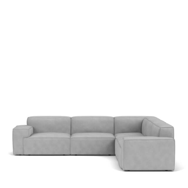 Livello Corner Sofa - Giada Textured Chenille: Silver