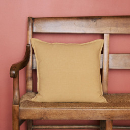 Wallis Linen Cushion Cover Ochre 50 x 50cm - thumbnail 2