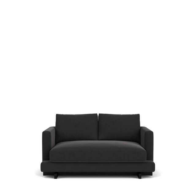 Harper 2-Seater Sofa - Giada Textured Chenille: Charcoal