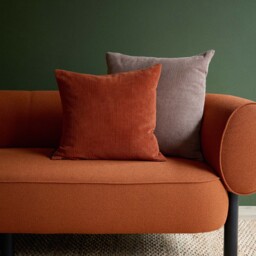 Miller Corduroy Velvet Cushion Cover Tobacco 50 x 50cm - thumbnail 2
