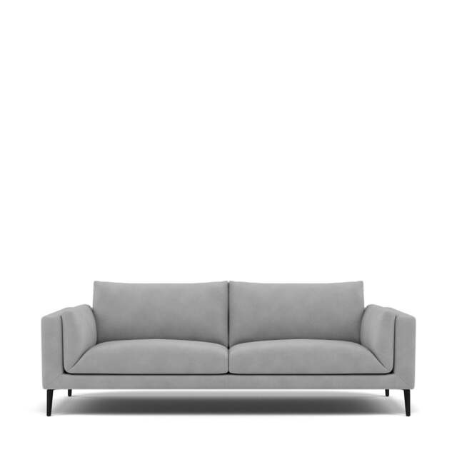 Dove 3-Seater Sofa - Giada Textured Chenille: Silver
