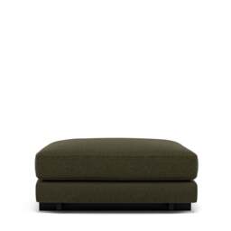 Harper Ottoman - Wool: Kelp