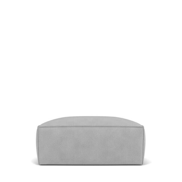 Livello Small Ottoman - Giada Textured Chenille: Silver