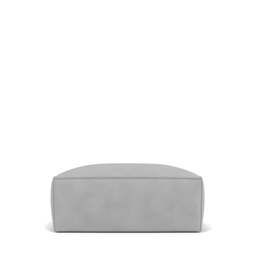 Livello Small Ottoman - Giada Textured Chenille: Silver