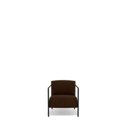 Fold Compact Armchair - Kairos Leather: Chocolate Forest